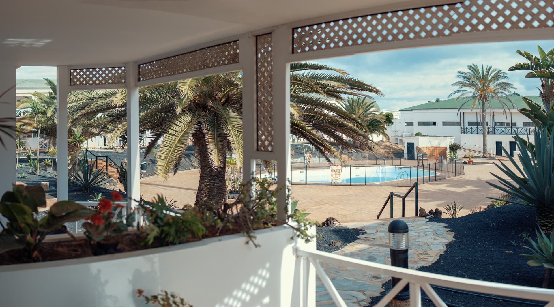 Panoramic interior view of Casa Nola apartment, Corralejo, Fuerteventura