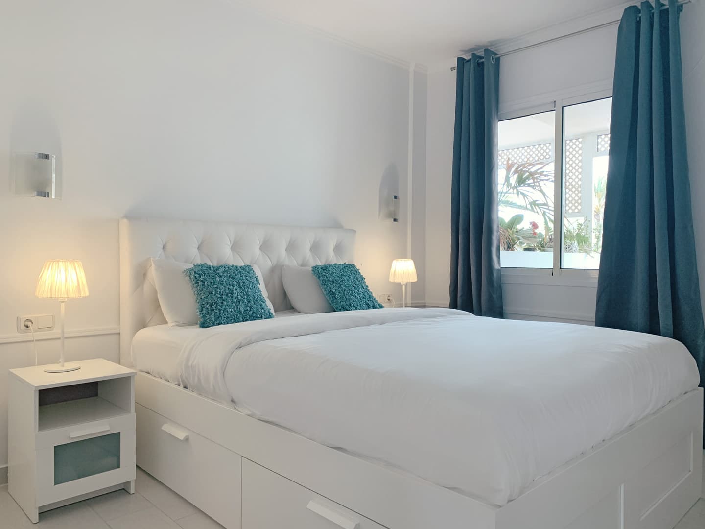 Comfortable double bedroom at Casa Nola holiday apartment, Corralejo